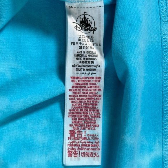 Disney DARKWING DUCK T Shirt Blue Tie Dye Pattern Lets Get Dangerous Mens XXL - Picture 4 of 5